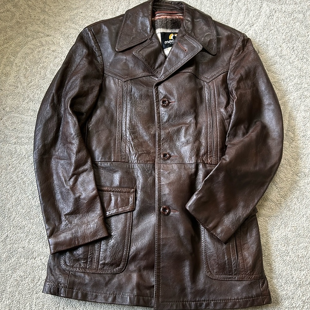 Vintage Mac Mor Leather Jacket 38